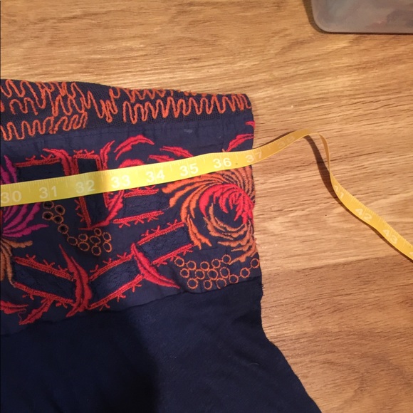 Free People Embroidered Pheasant Top NWOT - Picture 5 of 7